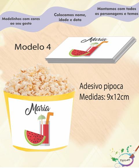 Rótulo para Balde de Pipoca-melancia