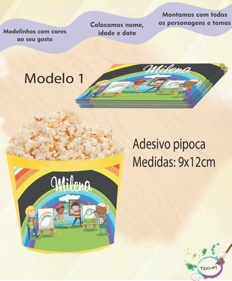 Rótulo para Balde de Pipoca-pintando o 7