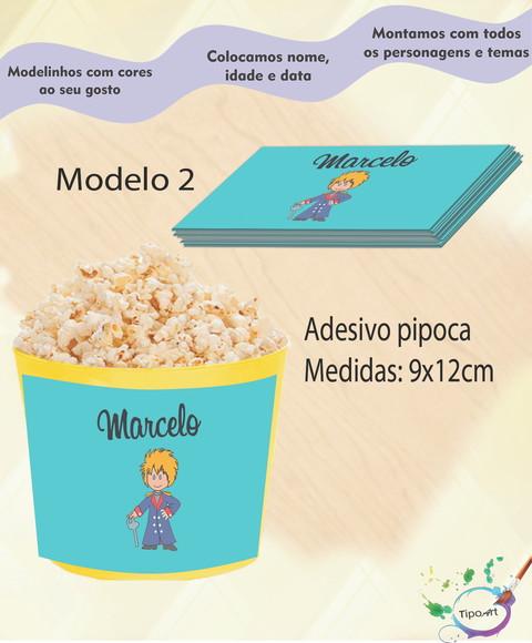Rótulo para Balde de Pipoca-pequeno Príncipe