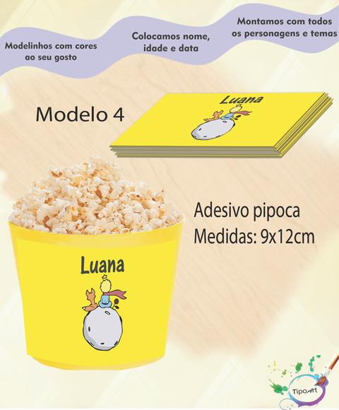Rótulo para Balde de Pipoca-pequeno Príncipe