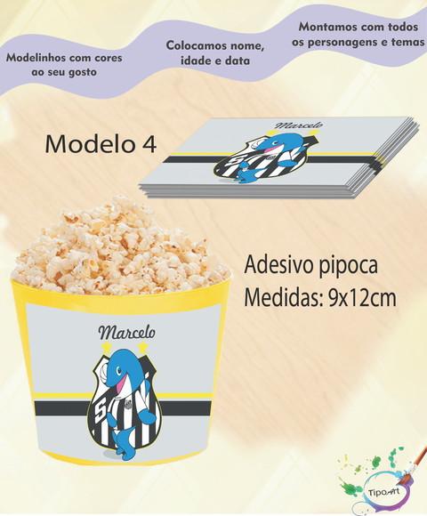 Rótulo para Balde de Pipoca-peixe