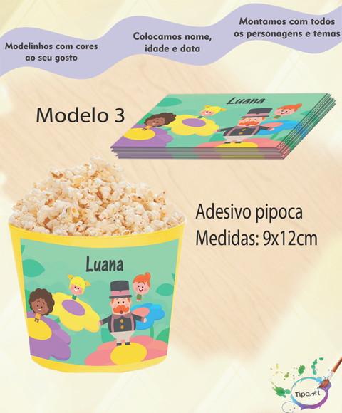 Rótulo para Balde de Pipoca-radio Bita