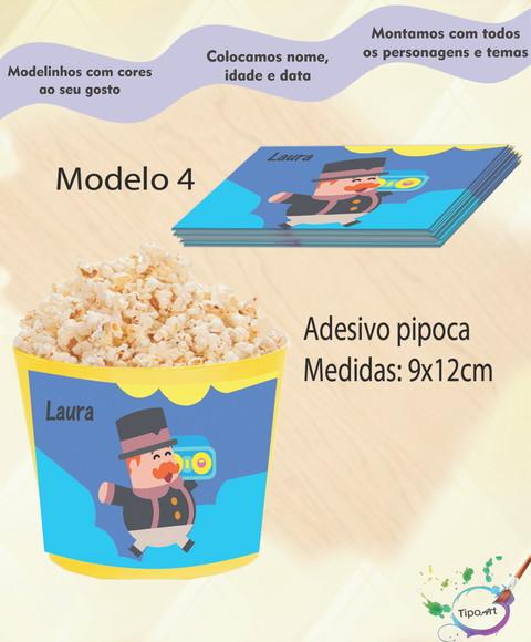 Rótulo para Balde de Pipoca-radio Bita