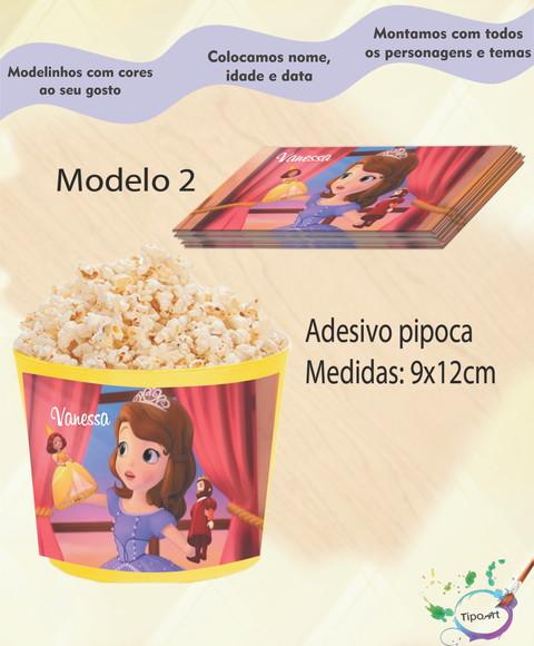 Rótulo para Balde de Pipoca-sofia