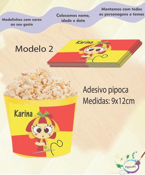 Rótulo para Balde de Pipoca-sitio do Pica Pau Amarelo