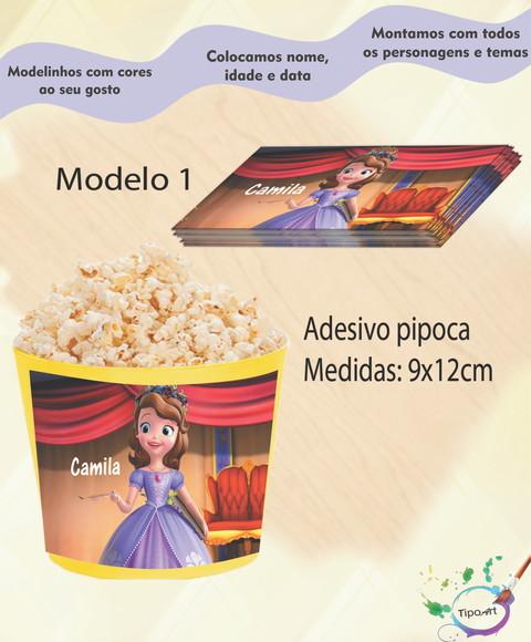 Rótulo para Balde de Pipoca-sofia