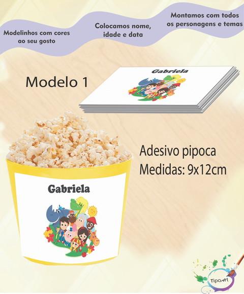 Rótulo para Balde de Pipoca-sitio do Pica Pau Amarelo