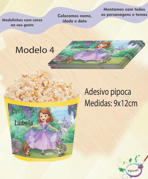 Rótulo para Balde de Pipoca-sofia