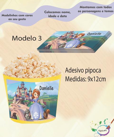 Rótulo para Balde de Pipoca-sofia