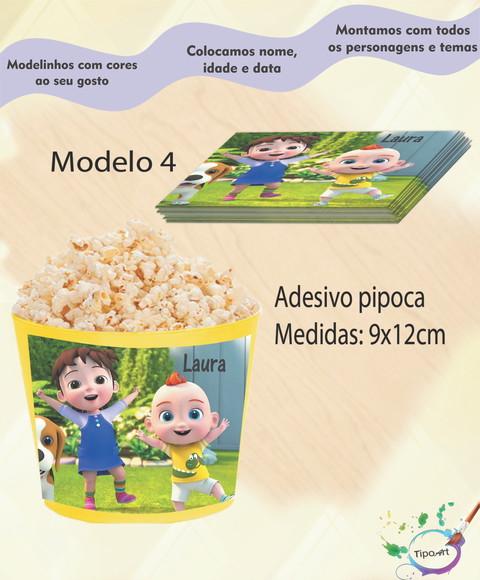 Rótulo para Balde de Pipoca-super Jojo