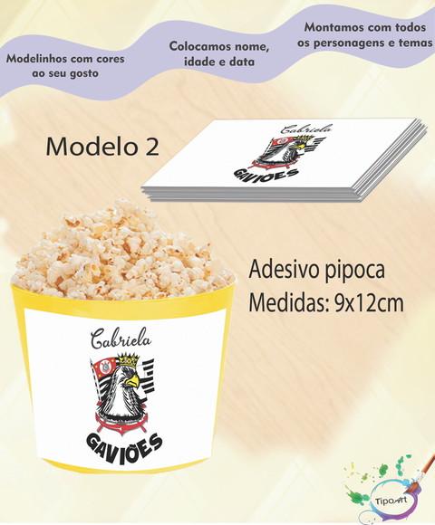 Rótulo para Balde de Pipoca-time