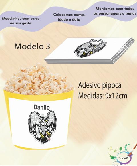 Rótulo para Balde de Pipoca-time