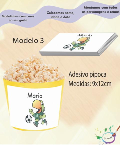 Rótulo para Balde de Pipoca-verdão