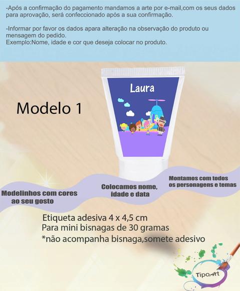 Rotulo para Bisnaga