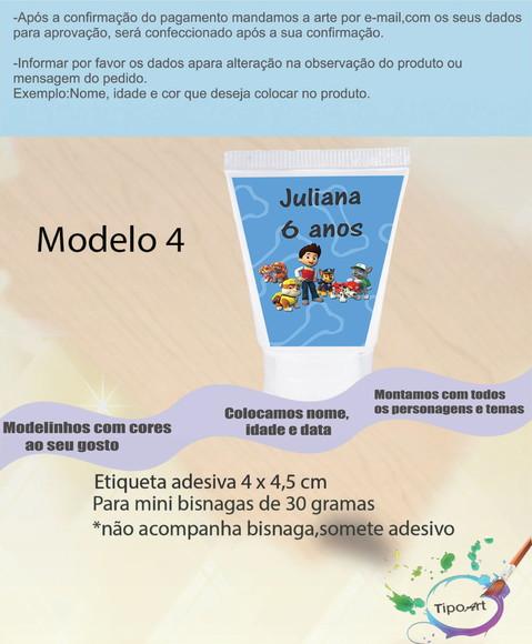Rotulo para Bisnaga - Patrulha Canina