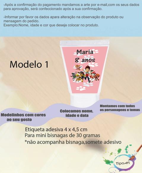 Rotulo para Bisnaga - Patrulha Canina