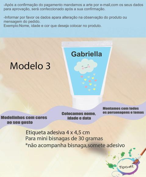 Rotulo para Bisnaga -chuva de Amor