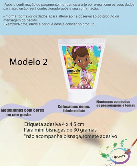 Rotulo para Bisnaga -doutora Brinquedos