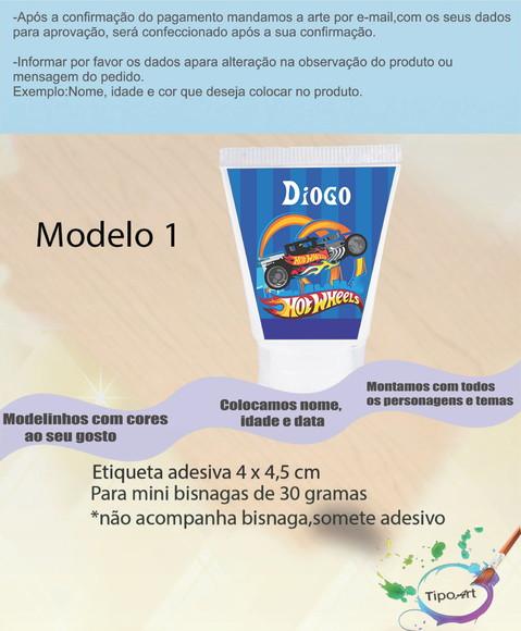 Rotulo para Bisnaga -hot Whells