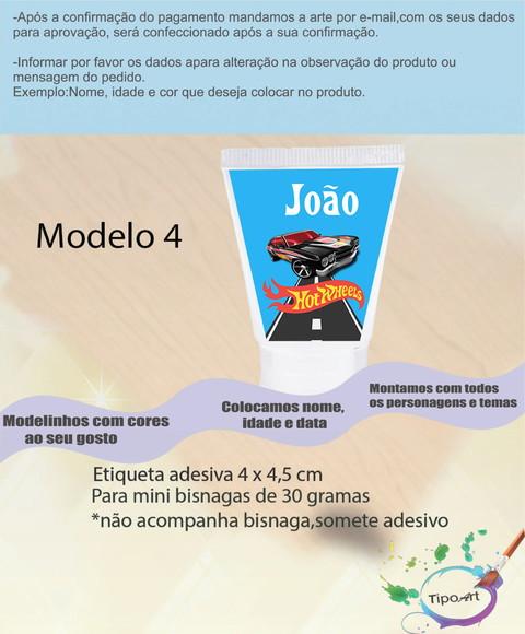 Rotulo para Bisnaga -hot Whells