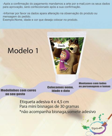 Rotulo para Bisnaga -masha
