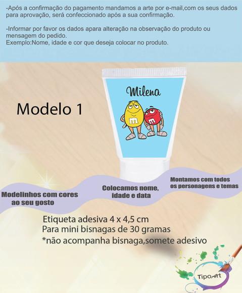 Rotulo para Bisnaga -m&m