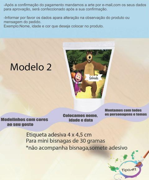 Rotulo para Bisnaga -masha