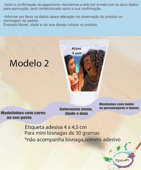 Rotulo para Bisnaga -moana e Mauí