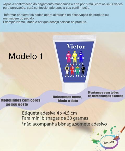 Rotulo para Bisnaga -pawer Ranger