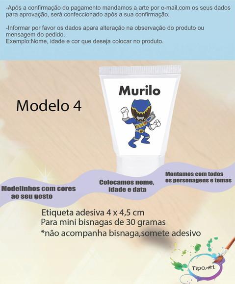 Rotulo para Bisnaga -pawer Ranger