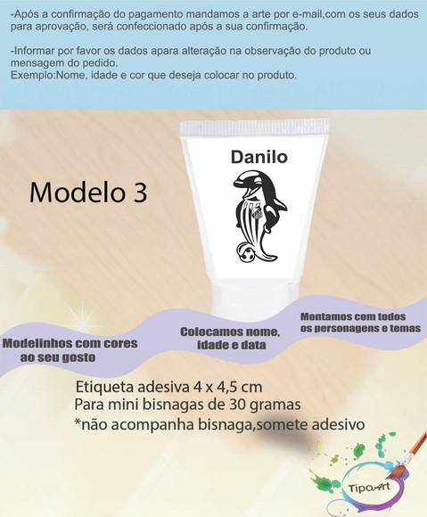 Rotulo para Bisnaga -peixe