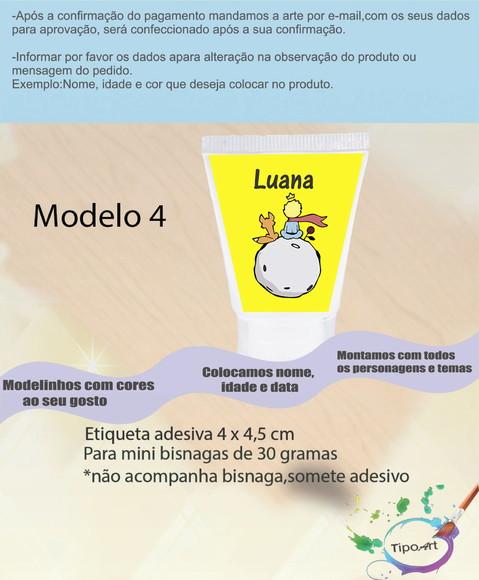 Rotulo para Bisnaga -pequeno Príncipe