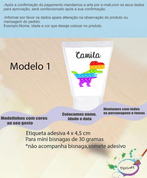Rotulo para Bisnaga -pop Fidget
