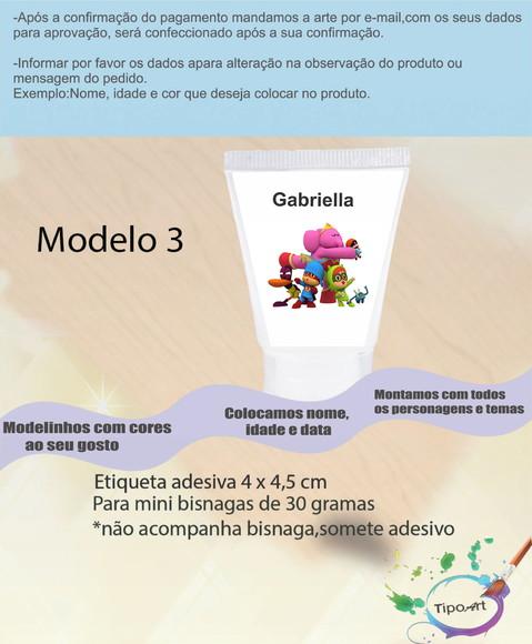 Rotulo para Bisnaga -pocoyo