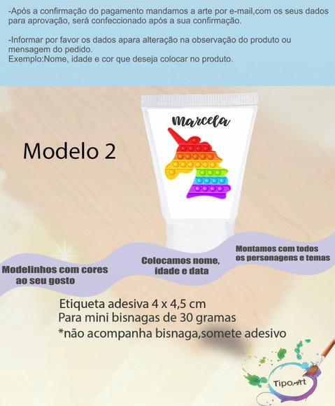 Rotulo para Bisnaga -pop Fidget