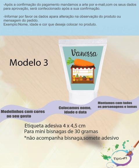 Rotulo para Bisnaga -quitandinha