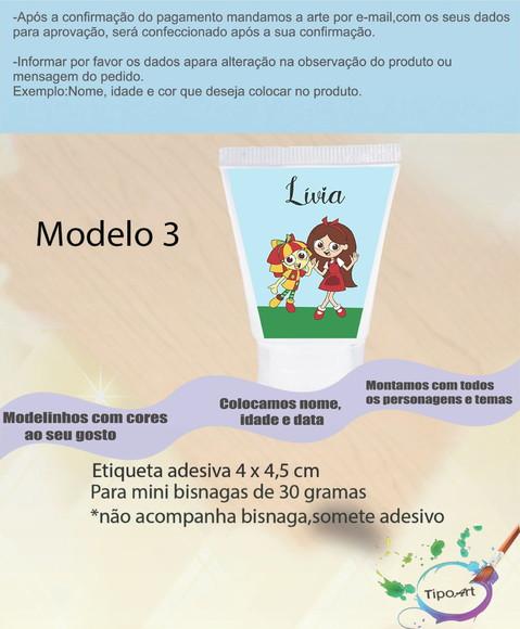Rotulo para Bisnaga -sitio do Pica Pau Amarelo