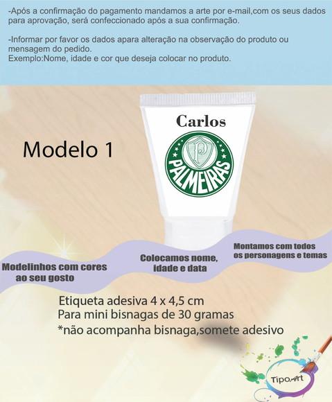 Rotulo para Bisnaga -verdão