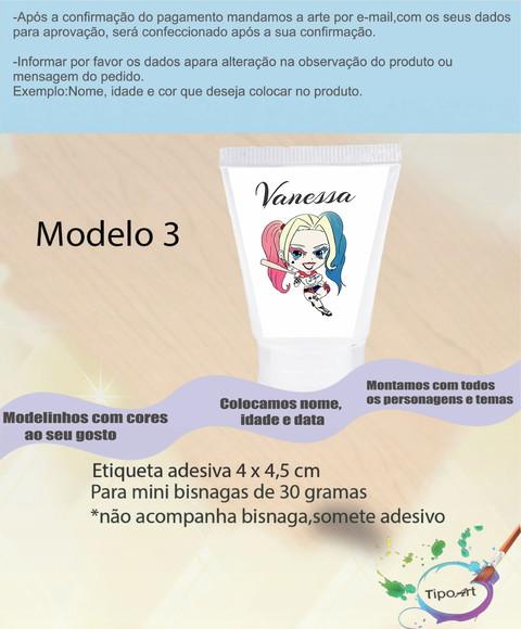 Rotulo para Bisnaga- Arlequina