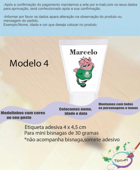 Rotulo para Bisnaga -verdão