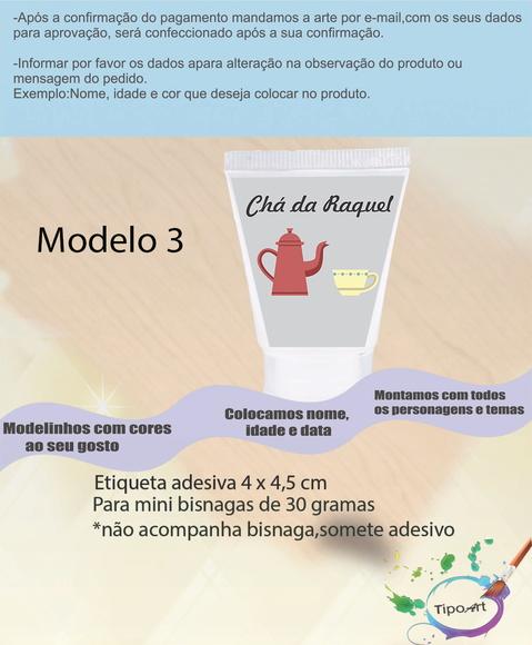 Rotulo para Bisnaga- Chá de Cozinha/pane