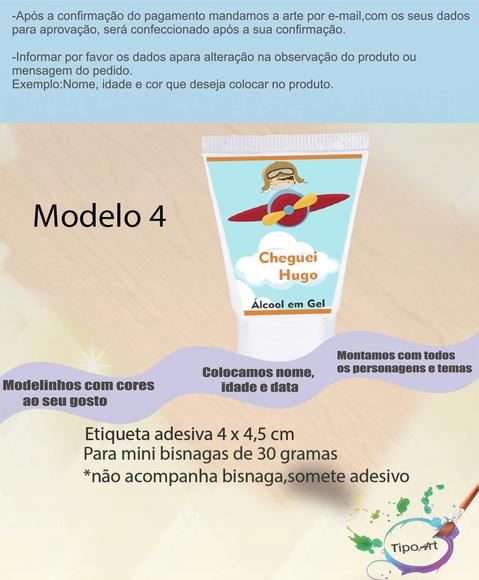 Rotulo para Bisnaga- Aviador