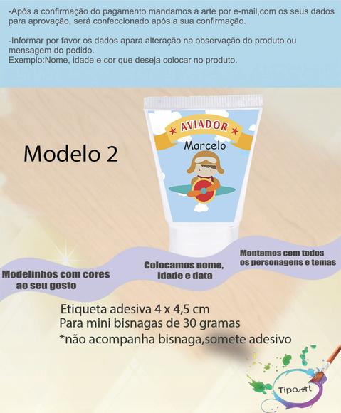 Rotulo para Bisnaga- Aviador