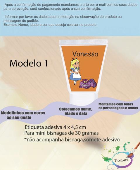Rotulo para Bisnaga-alice