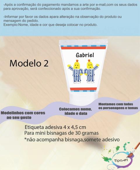 Rotulo para Bisnaga-bananas de Pijama