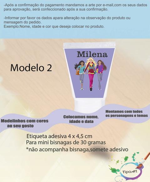 Rotulo para Bisnaga-barbie