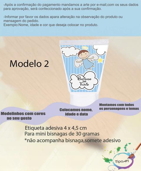 Rotulo para Bisnaga-batizado