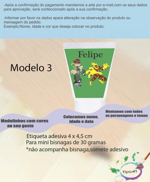 Rotulo para Bisnaga-ben 10
