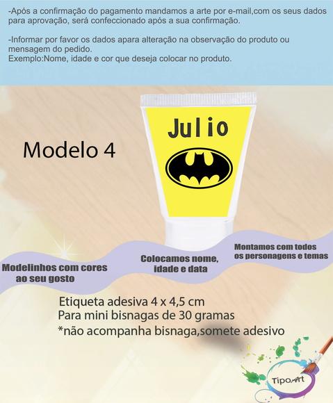 Rotulo para Bisnaga-batman
