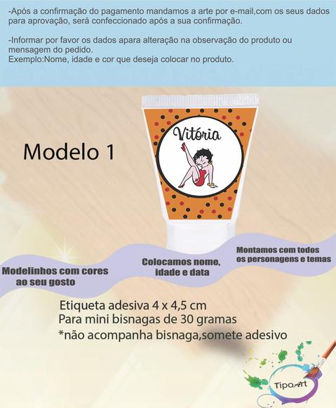 Rotulo para Bisnaga-betty Boop